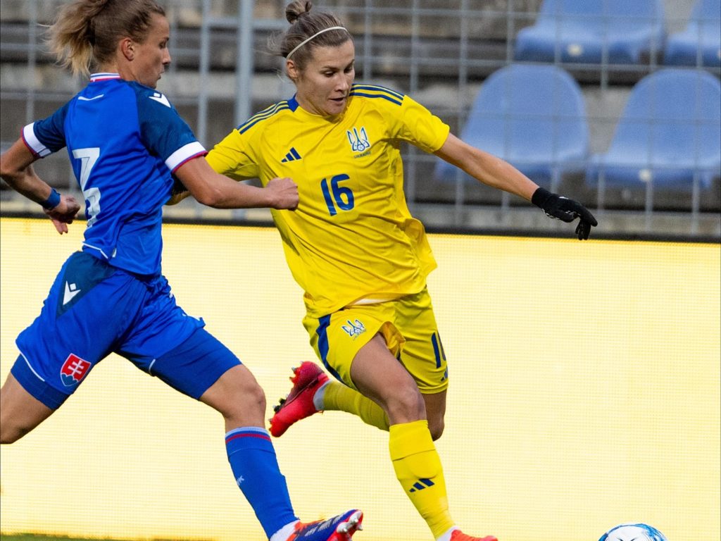 Жіноча зб. України з футболу: товариський матч зі збірною Словаччини